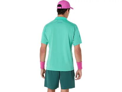 Asics Match Jacquard Polo SS Top - Aurora Green