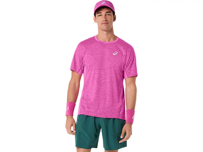 Asics Match Jacquard SS Top - Digital Sakura