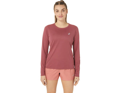 Asics Women's Silver LS Top - Brisket Red