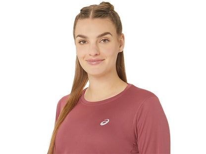 Asics Women's Silver LS Top - Brisket Red