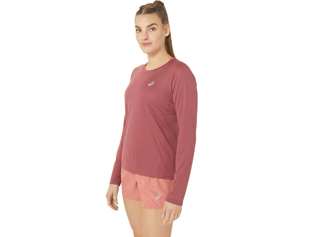 Asics Women's Silver LS Top - Brisket Red