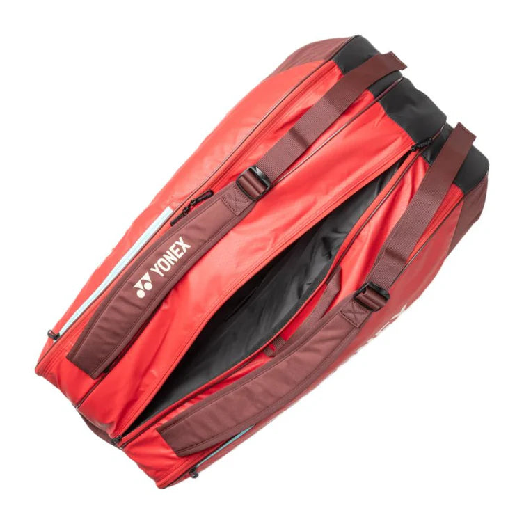 Yonex 2025 Team 9 Pcs Racquet Bag - Ruby Red